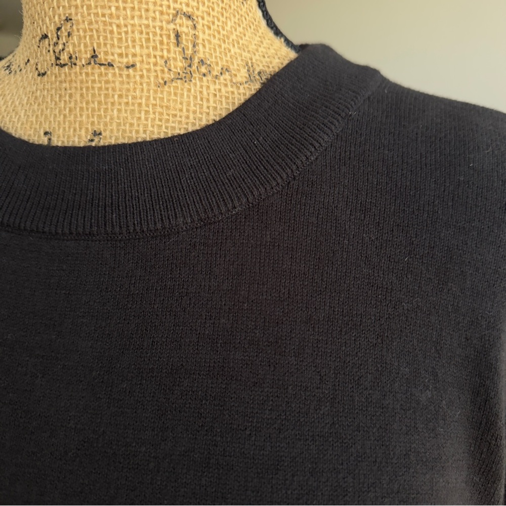 Calvin Klein Black Crewneck Sweater for Men - Picture 5 of 11
